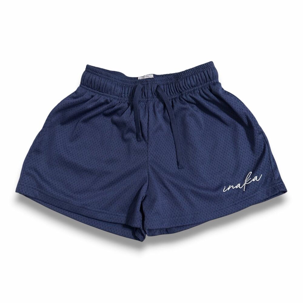 Inaka Power Women’s Basic Shorts Navy Blue Mesh Size Small NWOT Sold Out